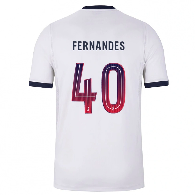 Danxen Hombre Camiseta Alyssa Fernandes #40 Blanco Negro Rojo 2ª Equipación 2026/27 La Camisa México