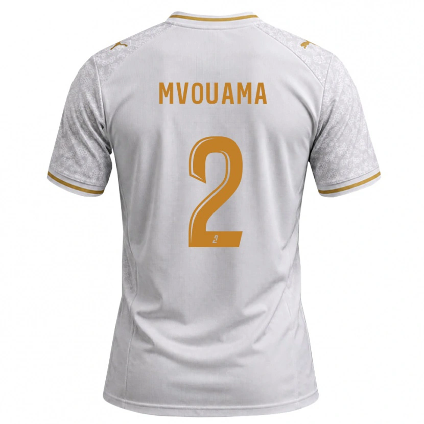 Danxen Hombre Camiseta Oliver Mvouama #2 Blanco Gris Dorado 2ª Equipación 2026/27 La Camisa México