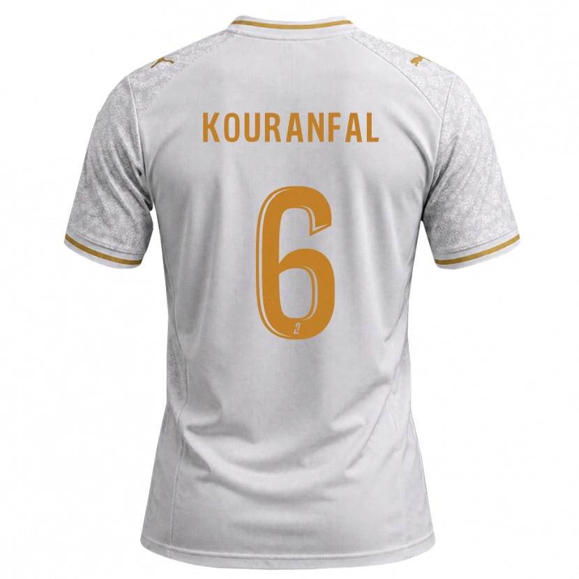 Danxen Hombre Camiseta Chamsedin Kouranfal #6 Blanco Gris Dorado 2ª Equipación 2026/27 La Camisa México