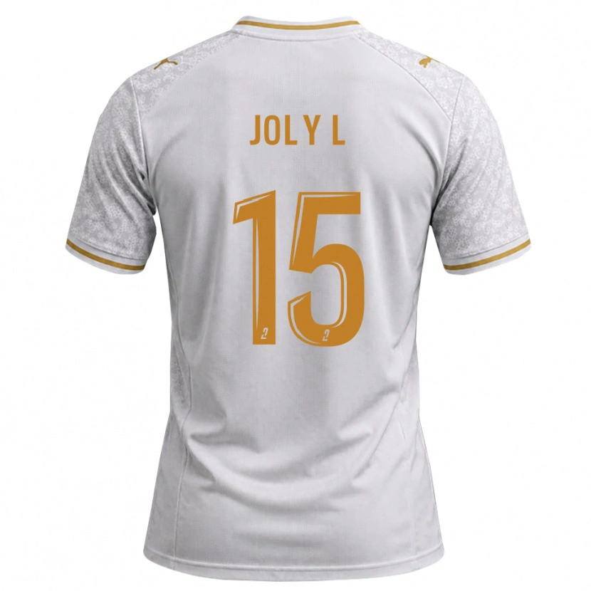 Danxen Hombre Camiseta Lou Ann Joly #15 Blanco Gris Dorado 2ª Equipación 2026/27 La Camisa México