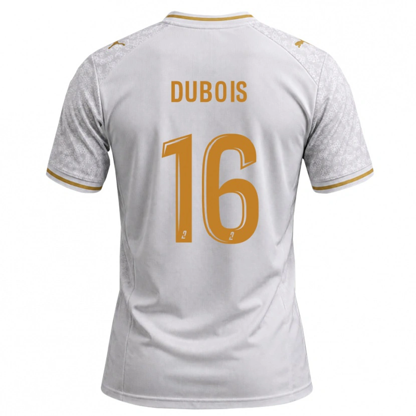 Danxen Hombre Camiseta Tom Dubois #16 Blanco Gris Dorado 2ª Equipación 2026/27 La Camisa México