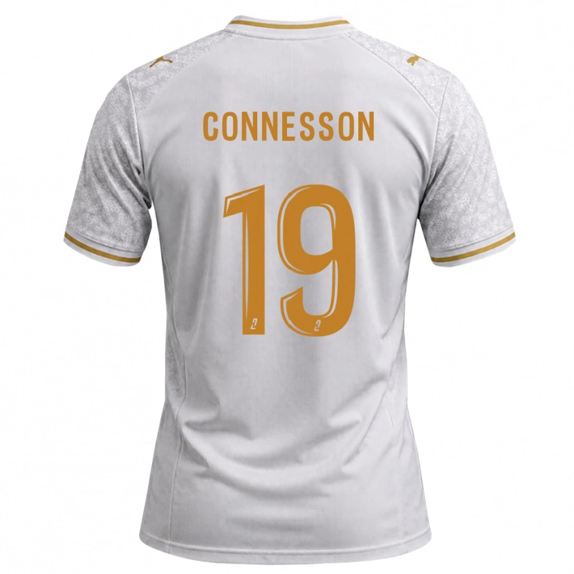 Danxen Hombre Camiseta Adele Connesson #19 Blanco Gris Dorado 2ª Equipación 2026/27 La Camisa México