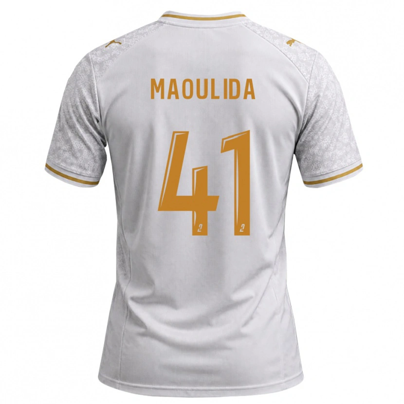Danxen Hombre Camiseta Assimina Maoulida #41 Blanco Gris Dorado 2ª Equipación 2026/27 La Camisa México