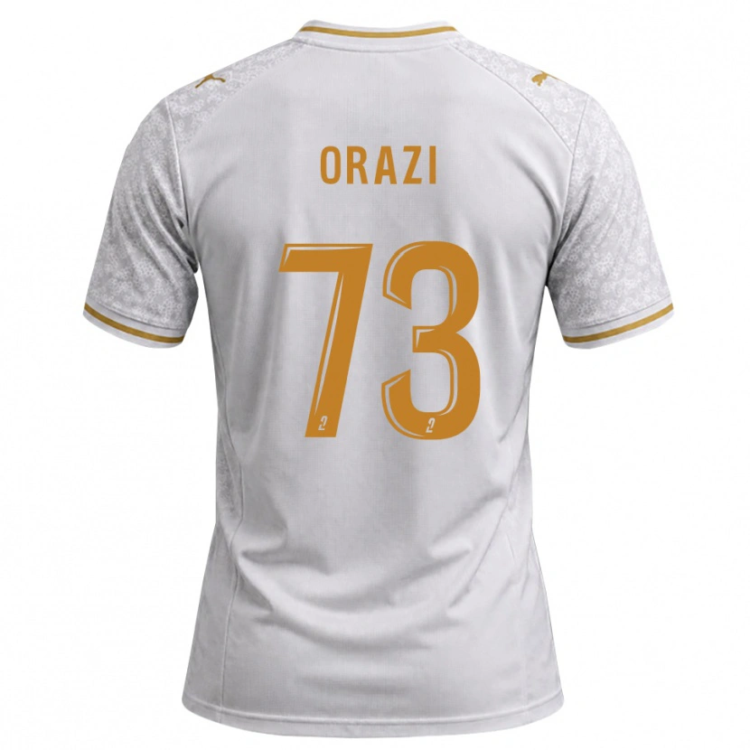 Danxen Hombre Camiseta Ike Orazi #73 Blanco Gris Dorado 2ª Equipación 2026/27 La Camisa México