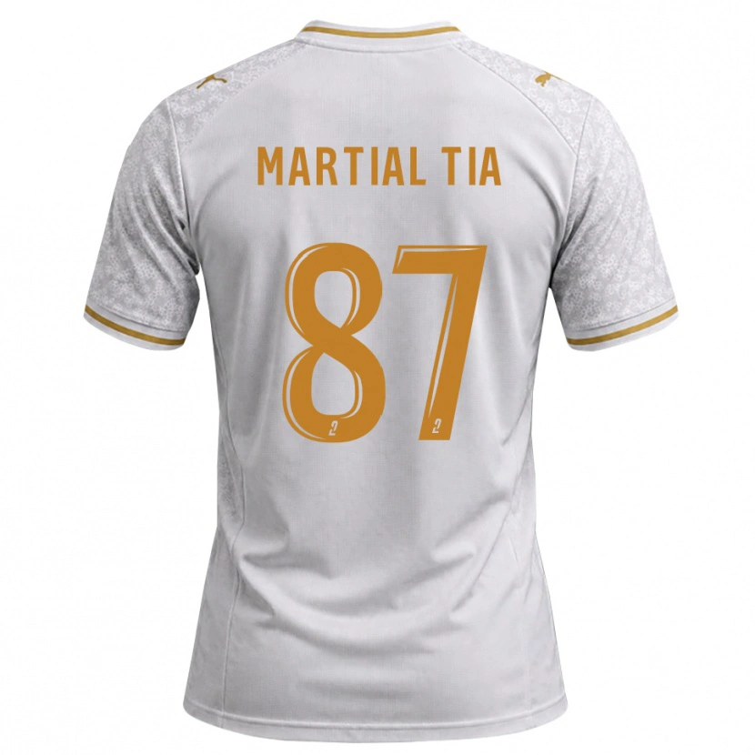Danxen Hombre Camiseta Martial Tia #87 Blanco Gris Dorado 2ª Equipación 2026/27 La Camisa México