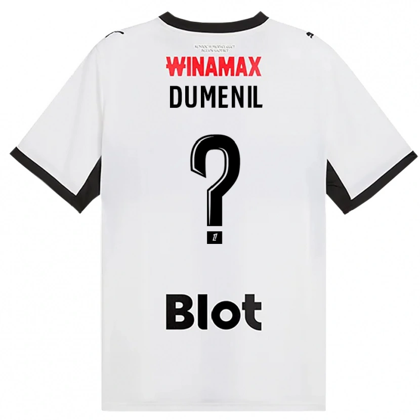 Danxen Hombre Camiseta Kylian Dumenil #0 Negro Blanco Rojo 2ª Equipación 2026/27 La Camisa México