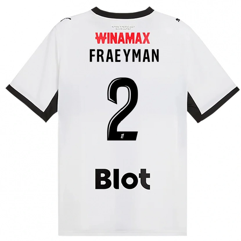 Danxen Hombre Camiseta Dorian Fraeyman #2 Negro Blanco Rojo 2ª Equipación 2026/27 La Camisa México