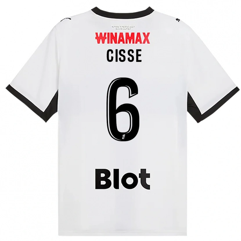 Danxen Hombre Camiseta Djaoui Cissé #6 Negro Blanco Rojo 2ª Equipación 2026/27 La Camisa México