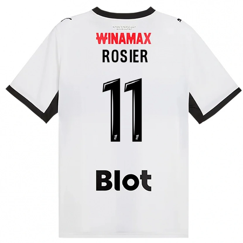 Danxen Hombre Camiseta Lucas Rosier #11 Negro Blanco Rojo 2ª Equipación 2026/27 La Camisa México