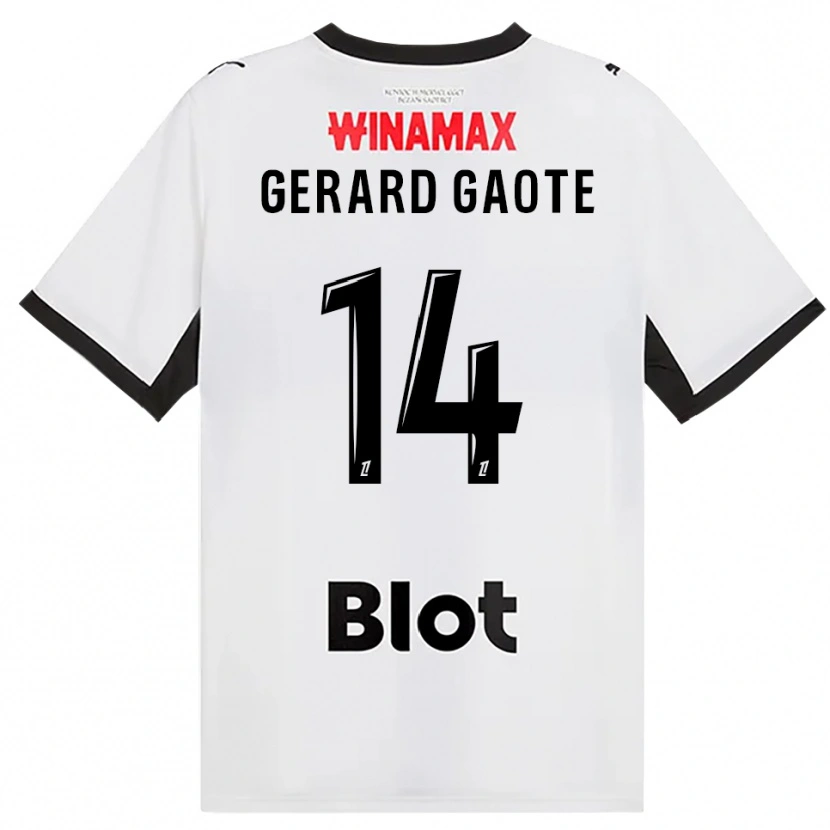 Danxen Hombre Camiseta Steven Gaote #14 Negro Blanco Rojo 2ª Equipación 2026/27 La Camisa México