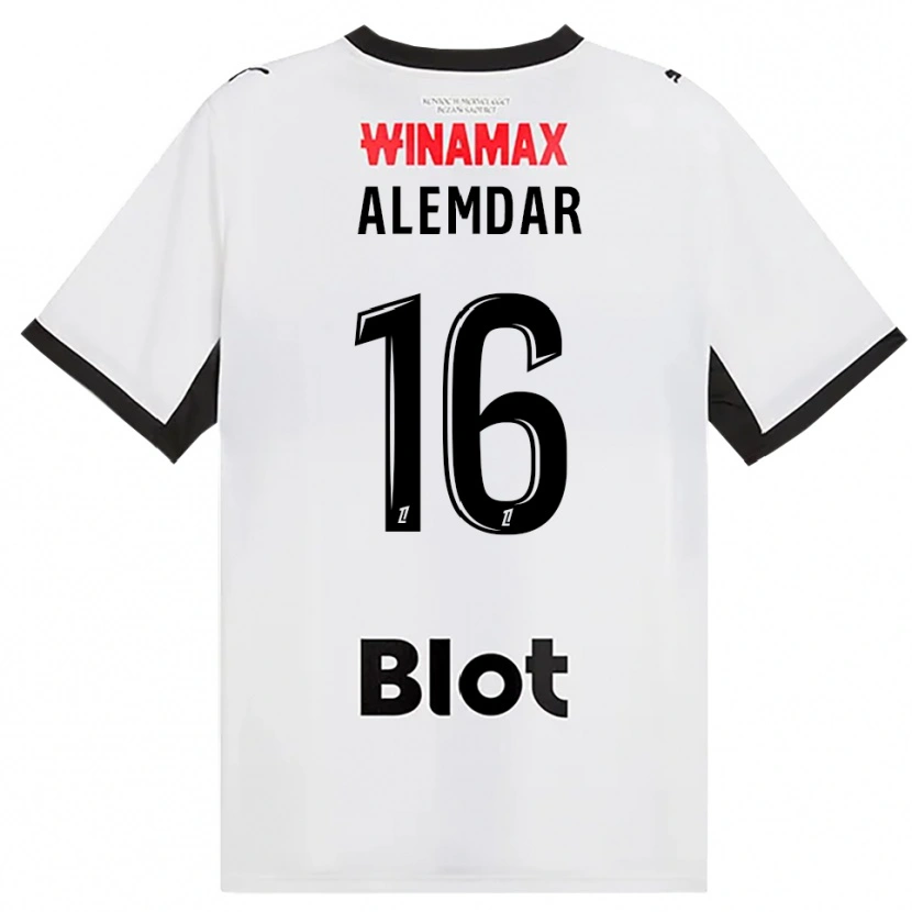 Danxen Hombre Camiseta Doğan Alemdar #16 Negro Blanco Rojo 2ª Equipación 2026/27 La Camisa México