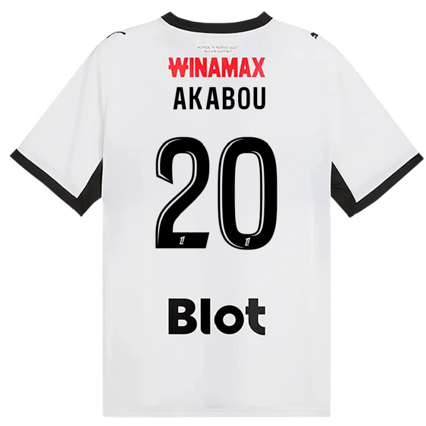Danxen Hombre Camiseta Ayoub Akabou #20 Negro Blanco Rojo 2ª Equipación 2026/27 La Camisa México