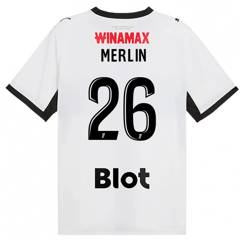 Danxen Hombre Camiseta Quentin Merlin #26 Negro Blanco Rojo 2ª Equipación 2026/27 La Camisa México