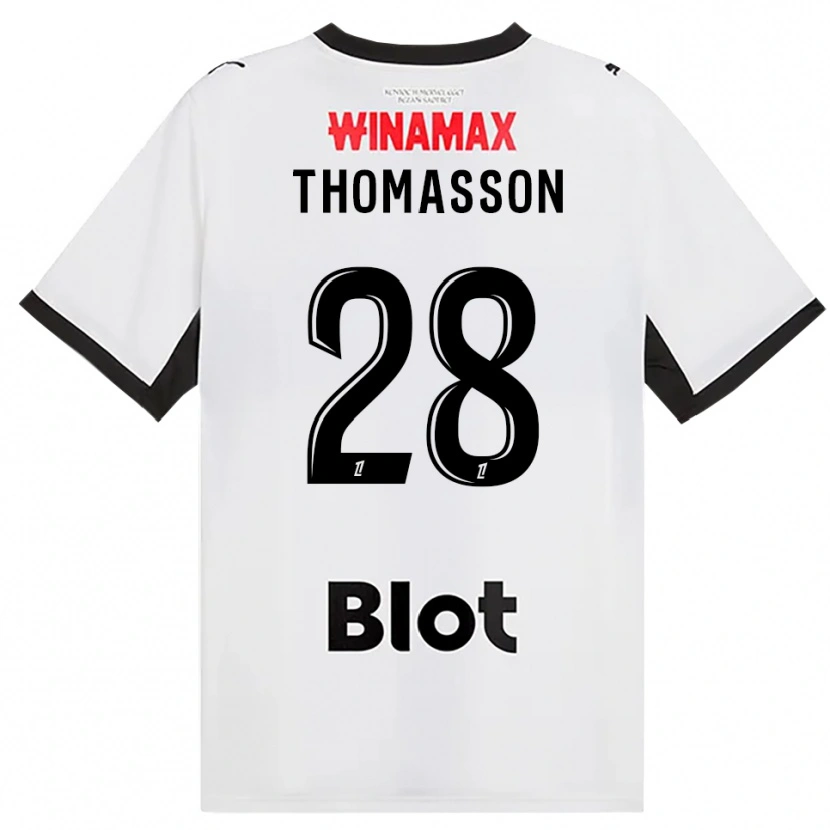 Danxen Hombre Camiseta Adrien Thomasson #28 Negro Blanco Rojo 2ª Equipación 2026/27 La Camisa México