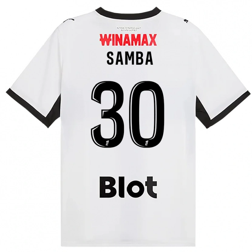 Danxen Hombre Camiseta Brice Samba #30 Negro Blanco Rojo 2ª Equipación 2026/27 La Camisa México