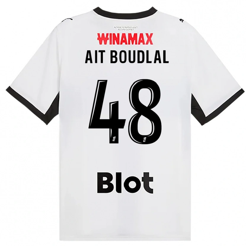 Danxen Hombre Camiseta Abdelhamid Ait Boudlal #48 Negro Blanco Rojo 2ª Equipación 2026/27 La Camisa México