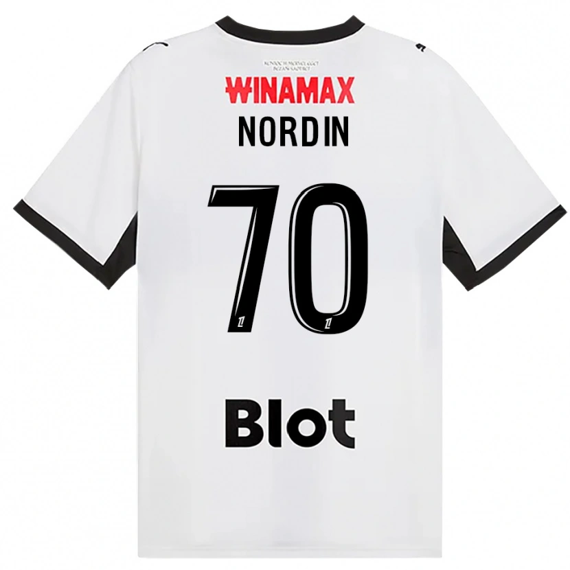 Danxen Hombre Camiseta Arnaud Nordin #70 Negro Blanco Rojo 2ª Equipación 2026/27 La Camisa México