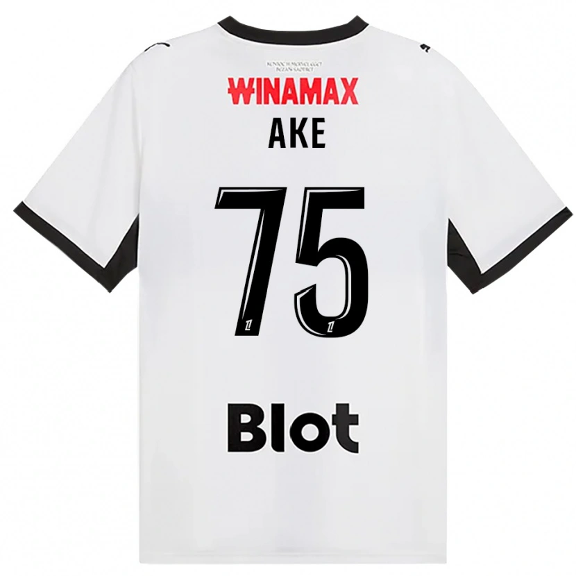 Danxen Hombre Camiseta Junior Ake #75 Negro Blanco Rojo 2ª Equipación 2026/27 La Camisa México