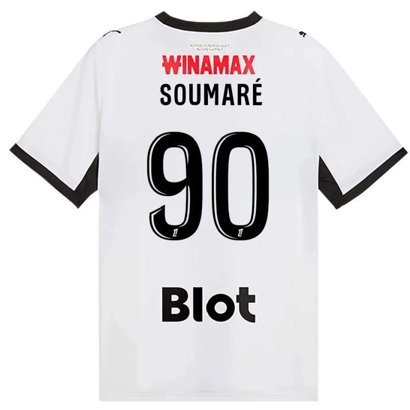 Danxen Hombre Camiseta Issa Soumaré #90 Negro Blanco Rojo 2ª Equipación 2026/27 La Camisa México