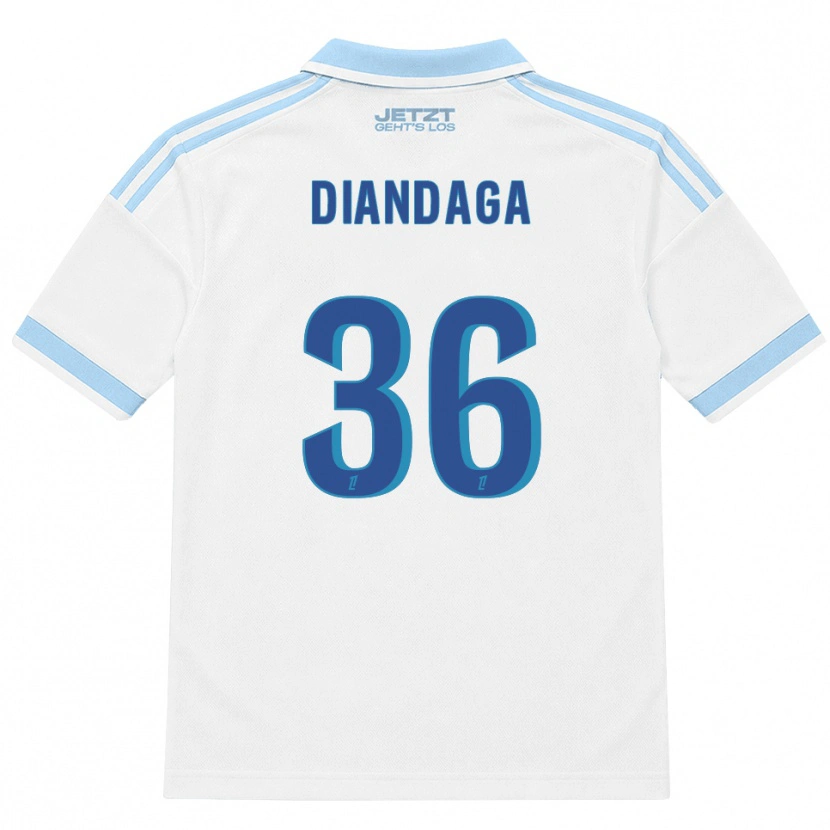 Danxen Hombre Camiseta Hermann Malonga #36 Azul Cielo Claro Blanco Rojo 2ª Equipación 2026/27 La Camisa México