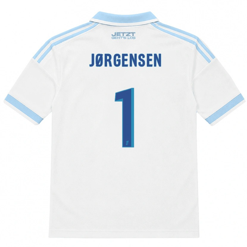 Danxen Hombre Camiseta Filip Jørgensen #1 Azul Cielo Claro Blanco Rojo 2ª Equipación 2026/27 La Camisa México