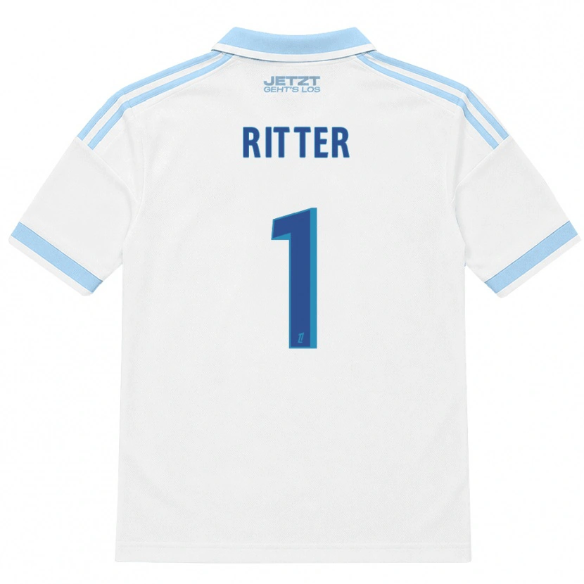 Danxen Hombre Camiseta Maxime Ritter #1 Azul Cielo Claro Blanco Rojo 2ª Equipación 2026/27 La Camisa México