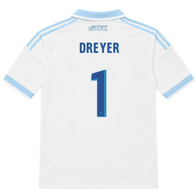 Danxen Hombre Camiseta Matthieu Dreyer #1 Azul Cielo Claro Blanco Rojo 2ª Equipación 2026/27 La Camisa México