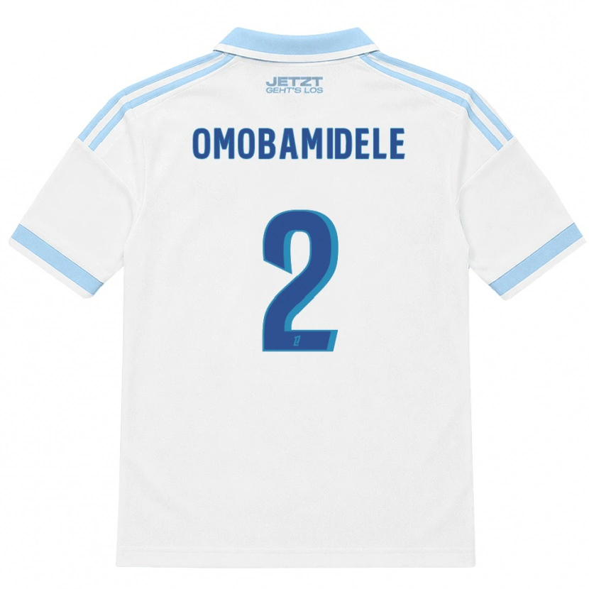 Danxen Hombre Camiseta Andrew Omobamidele #2 Azul Cielo Claro Blanco Rojo 2ª Equipación 2026/27 La Camisa México