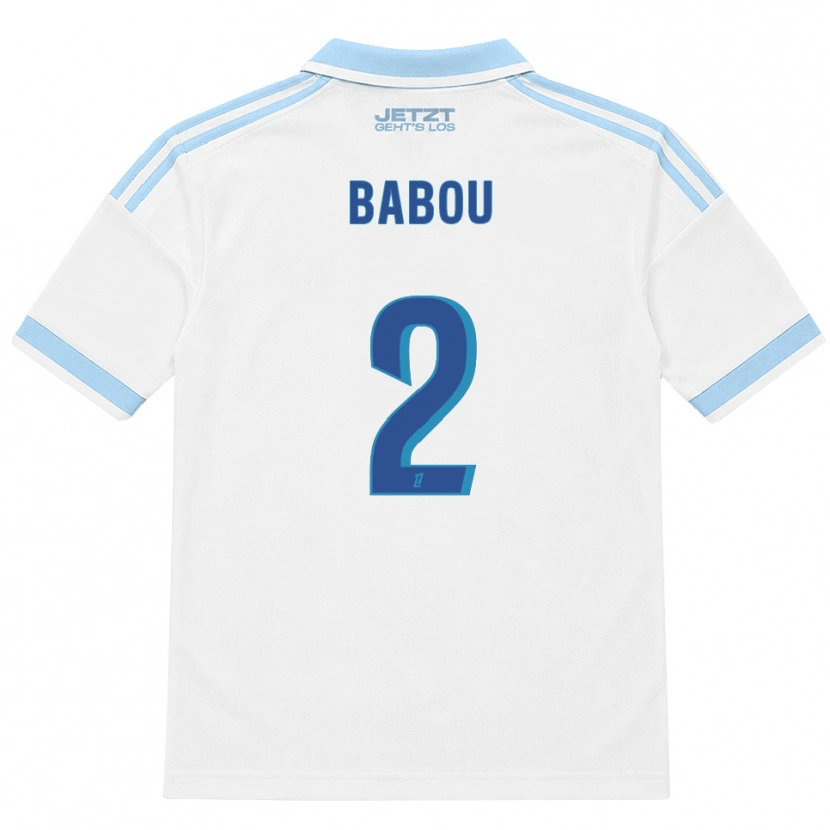 Danxen Hombre Camiseta Marème Babou #2 Azul Cielo Claro Blanco Rojo 2ª Equipación 2026/27 La Camisa México