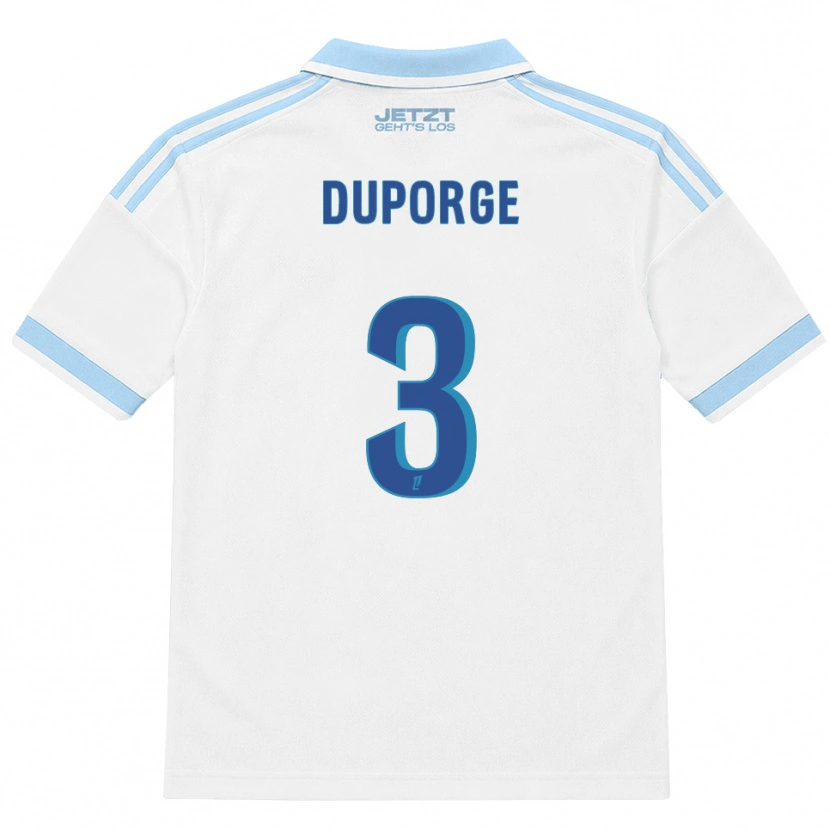 Danxen Hombre Camiseta Morgane Duporge #3 Azul Cielo Claro Blanco Rojo 2ª Equipación 2026/27 La Camisa México
