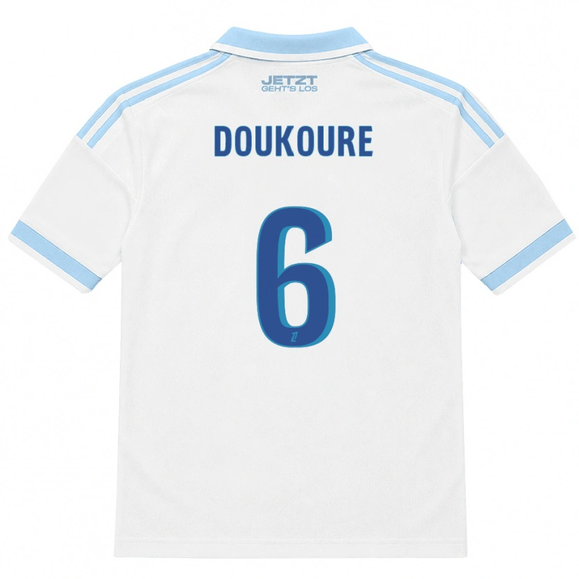 Danxen Hombre Camiseta Ismaël Doukouré #6 Azul Cielo Claro Blanco Rojo 2ª Equipación 2026/27 La Camisa México
