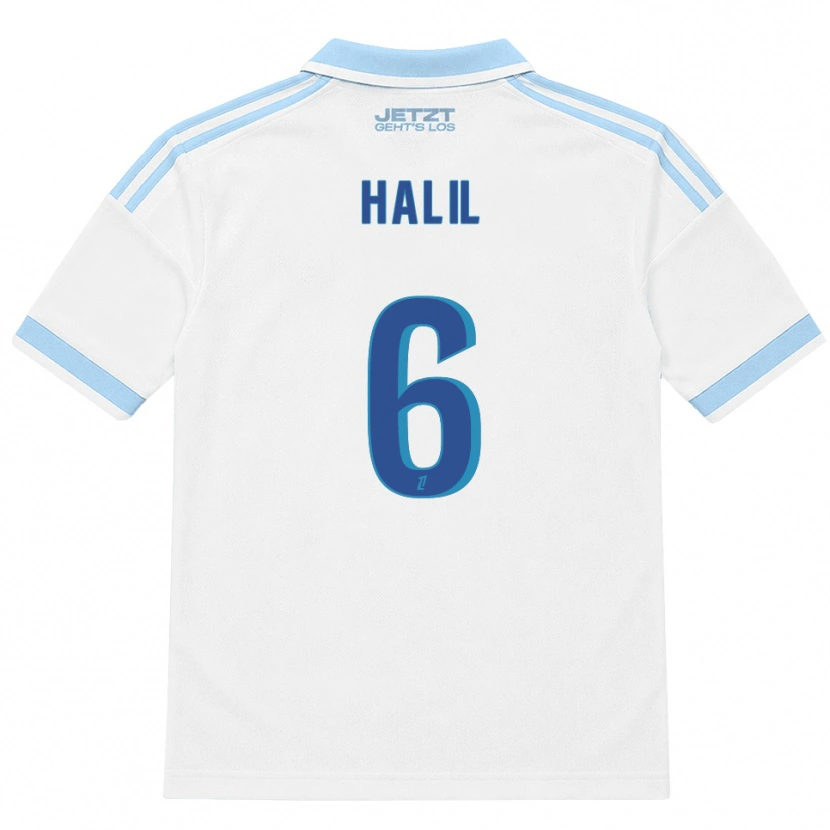 Danxen Hombre Camiseta Fouad Halil #6 Azul Cielo Claro Blanco Rojo 2ª Equipación 2026/27 La Camisa México