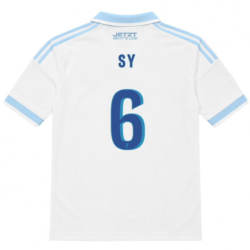 Danxen Hombre Camiseta Demba Sy #6 Azul Cielo Claro Blanco Rojo 2ª Equipación 2026/27 La Camisa México