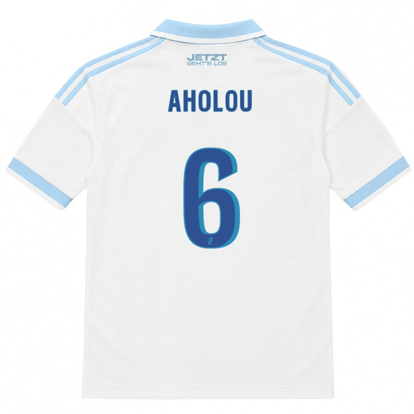 Danxen Hombre Camiseta Jean-Eudes Aholou #6 Azul Cielo Claro Blanco Rojo 2ª Equipación 2026/27 La Camisa México