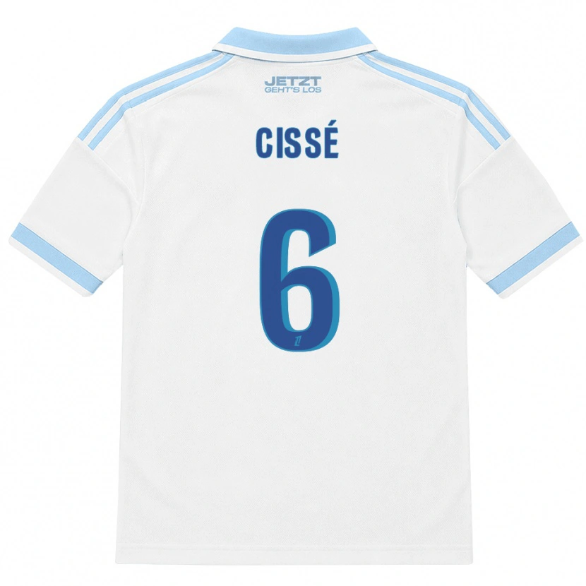 Danxen Hombre Camiseta Amadou Cissé #6 Azul Cielo Claro Blanco Rojo 2ª Equipación 2026/27 La Camisa México