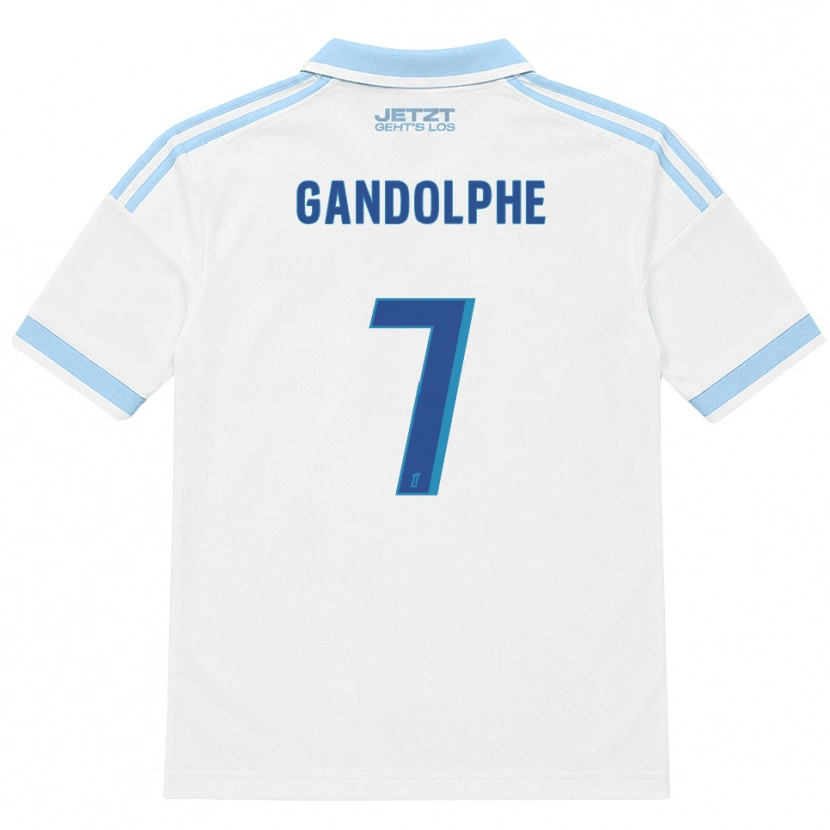 Danxen Hombre Camiseta Adrien Gandolphe #7 Azul Cielo Claro Blanco Rojo 2ª Equipación 2026/27 La Camisa México