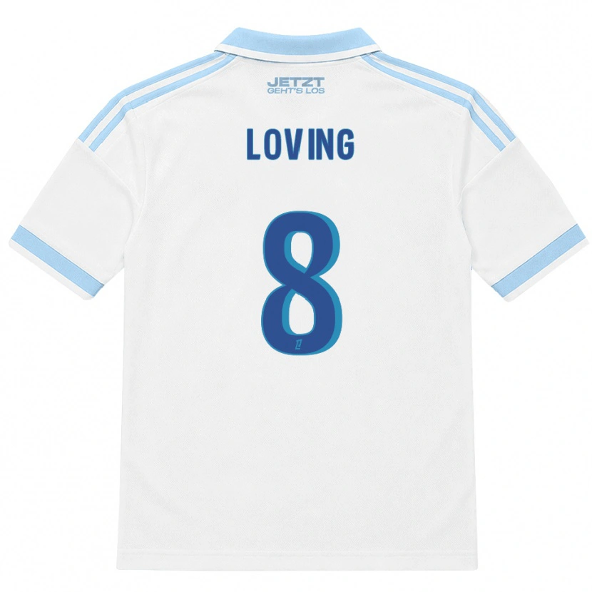 Danxen Hombre Camiseta Emma Loving #8 Azul Cielo Claro Blanco Rojo 2ª Equipación 2026/27 La Camisa México