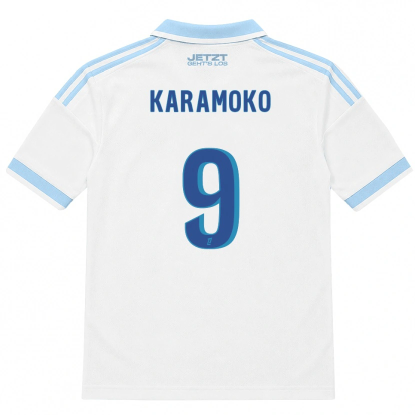 Danxen Hombre Camiseta Isaac Karamoko #9 Azul Cielo Claro Blanco Rojo 2ª Equipación 2026/27 La Camisa México