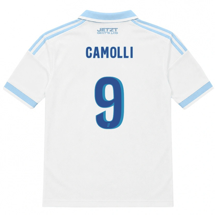 Danxen Hombre Camiseta Benjamin Camolli #9 Azul Cielo Claro Blanco Rojo 2ª Equipación 2026/27 La Camisa México