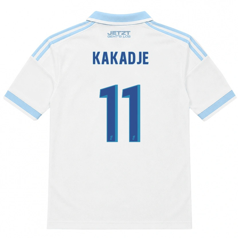 Danxen Hombre Camiseta Dan-Marcel Kakadje #11 Azul Cielo Claro Blanco Rojo 2ª Equipación 2026/27 La Camisa México