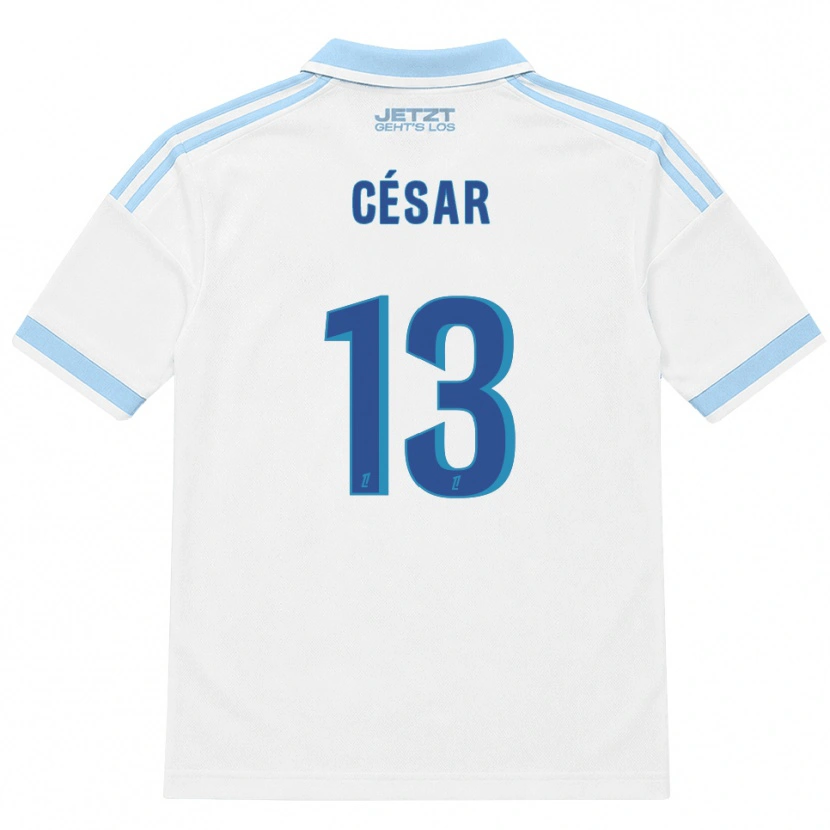 Danxen Hombre Camiseta Julbert César #13 Azul Cielo Claro Blanco Rojo 2ª Equipación 2026/27 La Camisa México
