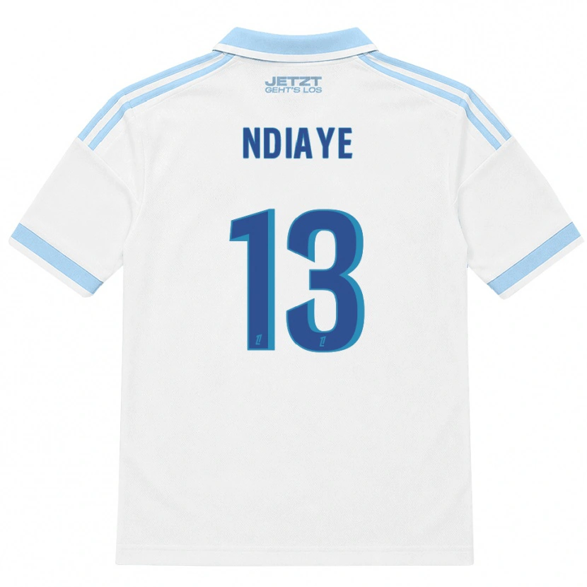 Danxen Hombre Camiseta Serigne Ndiaye #13 Azul Cielo Claro Blanco Rojo 2ª Equipación 2026/27 La Camisa México