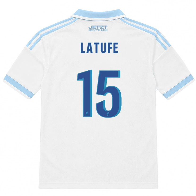 Danxen Hombre Camiseta Latufe Assoumani #15 Azul Cielo Claro Blanco Rojo 2ª Equipación 2026/27 La Camisa México