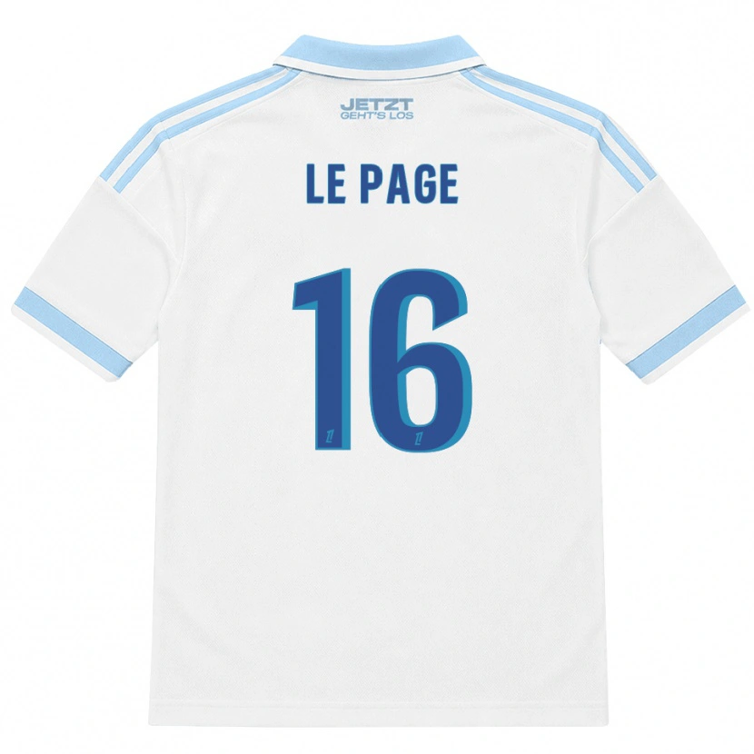 Danxen Hombre Camiseta Manon Le Page #16 Azul Cielo Claro Blanco Rojo 2ª Equipación 2026/27 La Camisa México