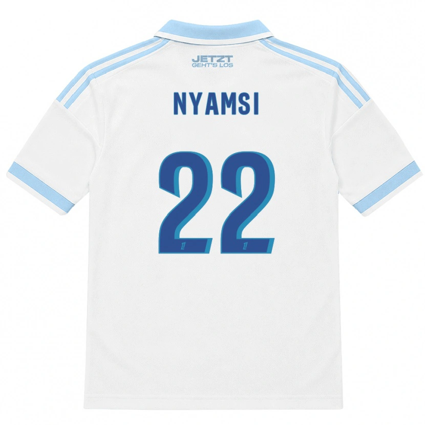 Danxen Hombre Camiseta Gerzino Nyamsi #22 Azul Cielo Claro Blanco Rojo 2ª Equipación 2026/27 La Camisa México