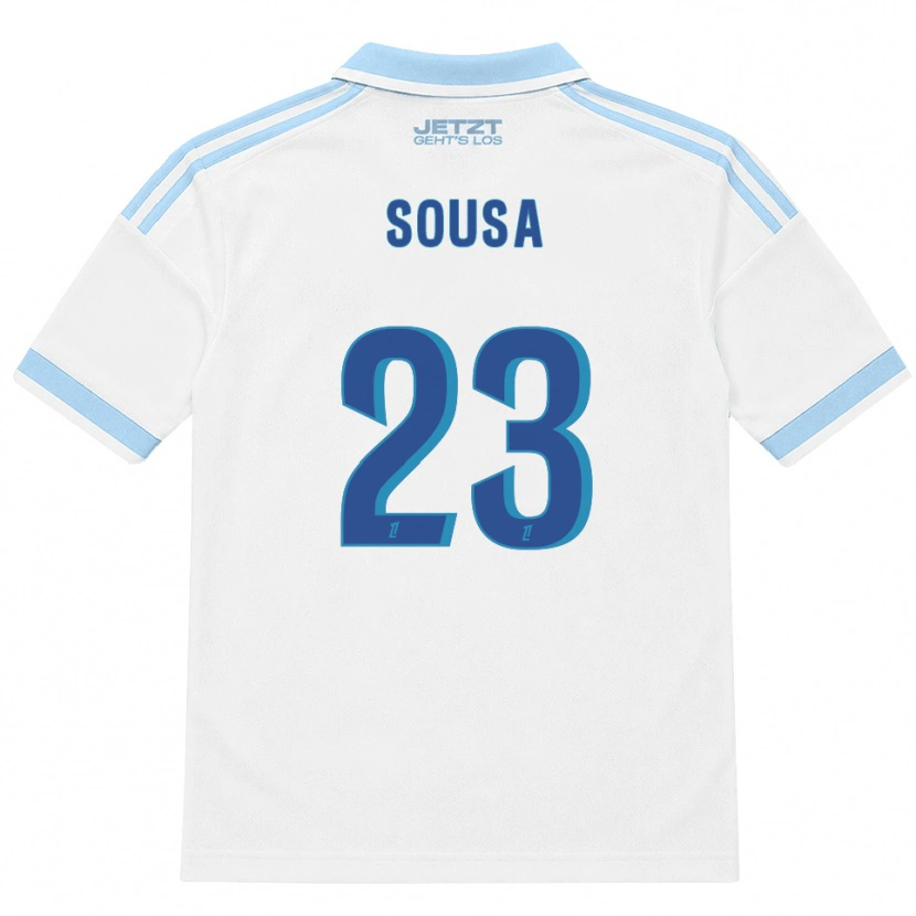 Danxen Hombre Camiseta Diogo Sousa #23 Azul Cielo Claro Blanco Rojo 2ª Equipación 2026/27 La Camisa México