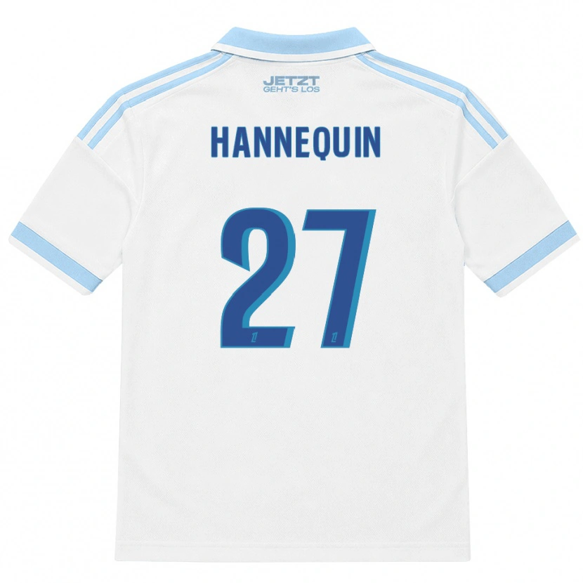Danxen Hombre Camiseta Laurine Hannequin #27 Azul Cielo Claro Blanco Rojo 2ª Equipación 2026/27 La Camisa México