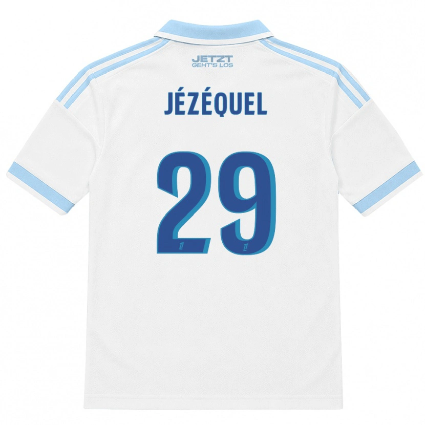 Danxen Hombre Camiseta Emmy Jézéquel #29 Azul Cielo Claro Blanco Rojo 2ª Equipación 2026/27 La Camisa México