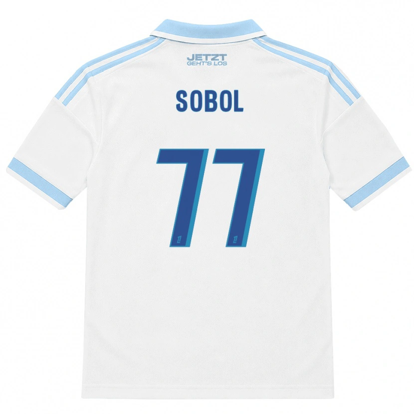 Danxen Hombre Camiseta Eduard Sobol #77 Azul Cielo Claro Blanco Rojo 2ª Equipación 2026/27 La Camisa México