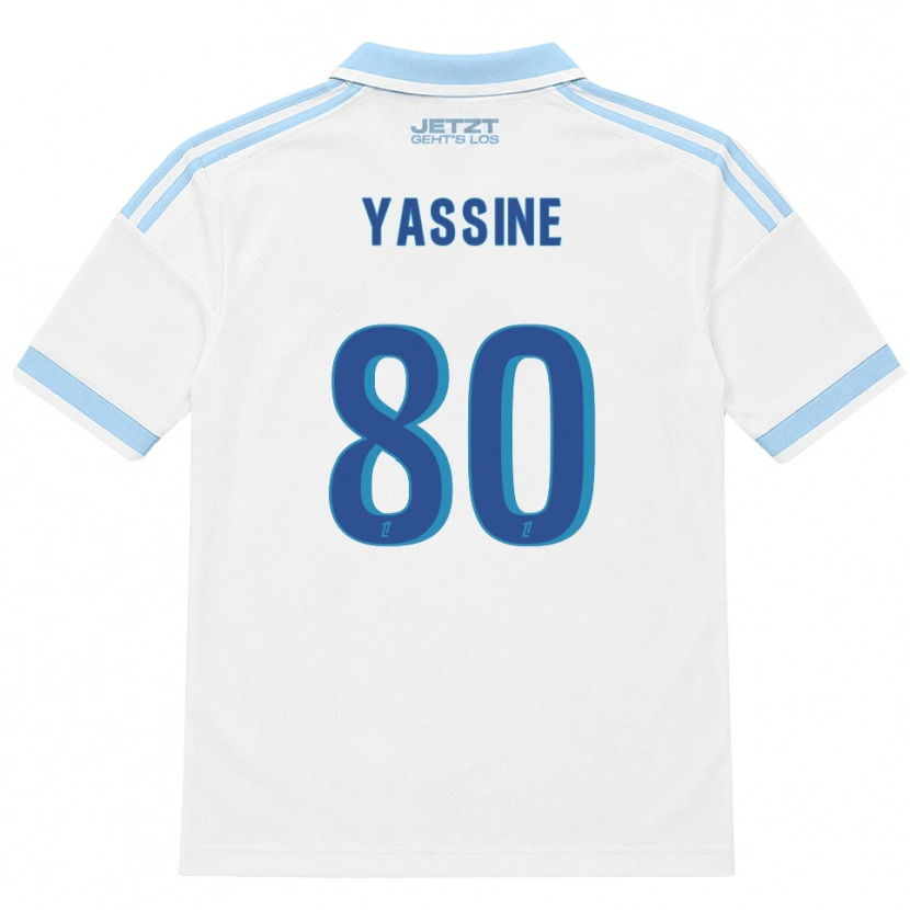 Danxen Hombre Camiseta Gessime Yassine #80 Azul Cielo Claro Blanco Rojo 2ª Equipación 2026/27 La Camisa México